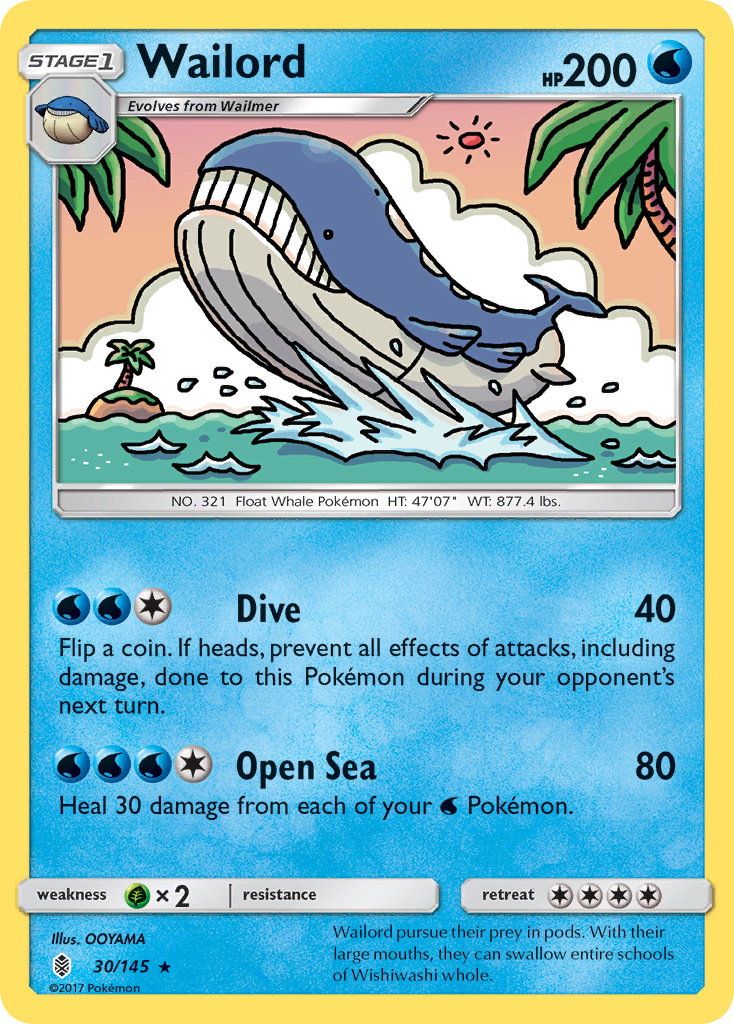 Wailord 30/145 Guardians Rising