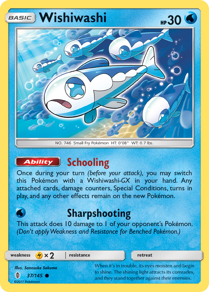 Wishiwashi 37/145 Guardians Rising