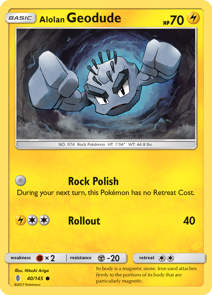 Alolan Geodude 40/145 Guardians Rising