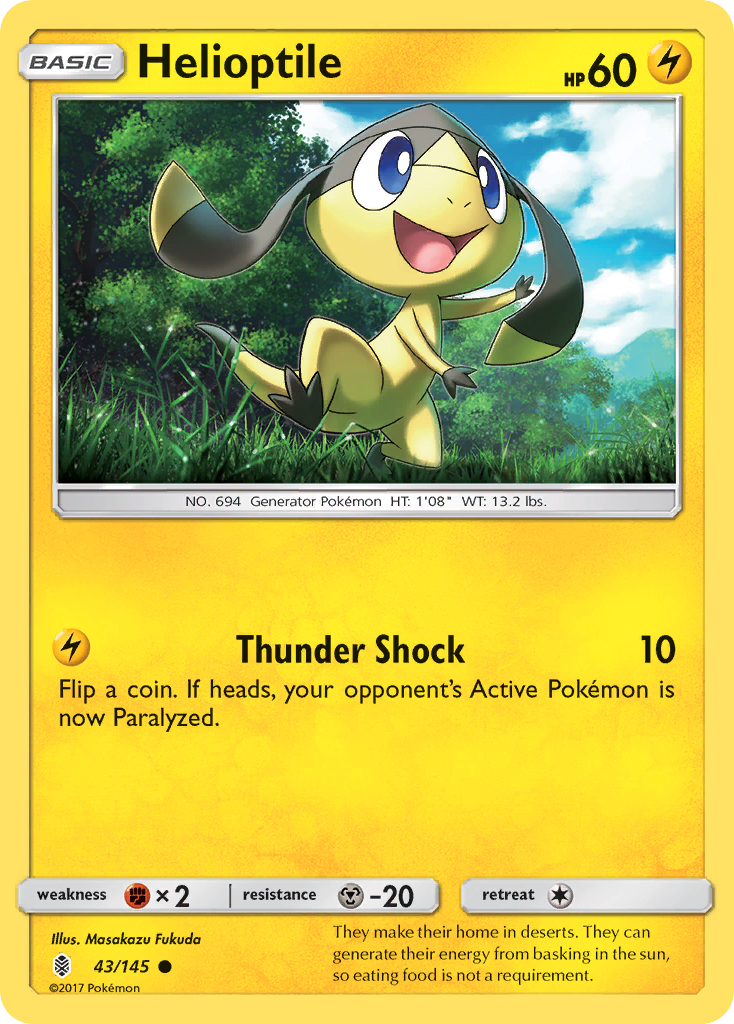 Helioptile 43/145 Guardians Rising