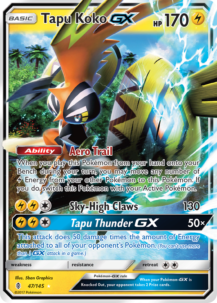 Tapu Koko-GX 47/145 Guardians Rising