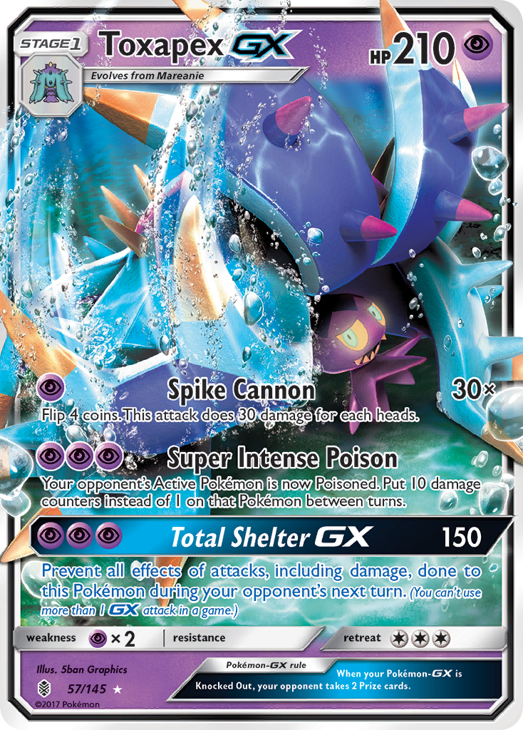 Toxapex-GX 57/145 Guardians Rising