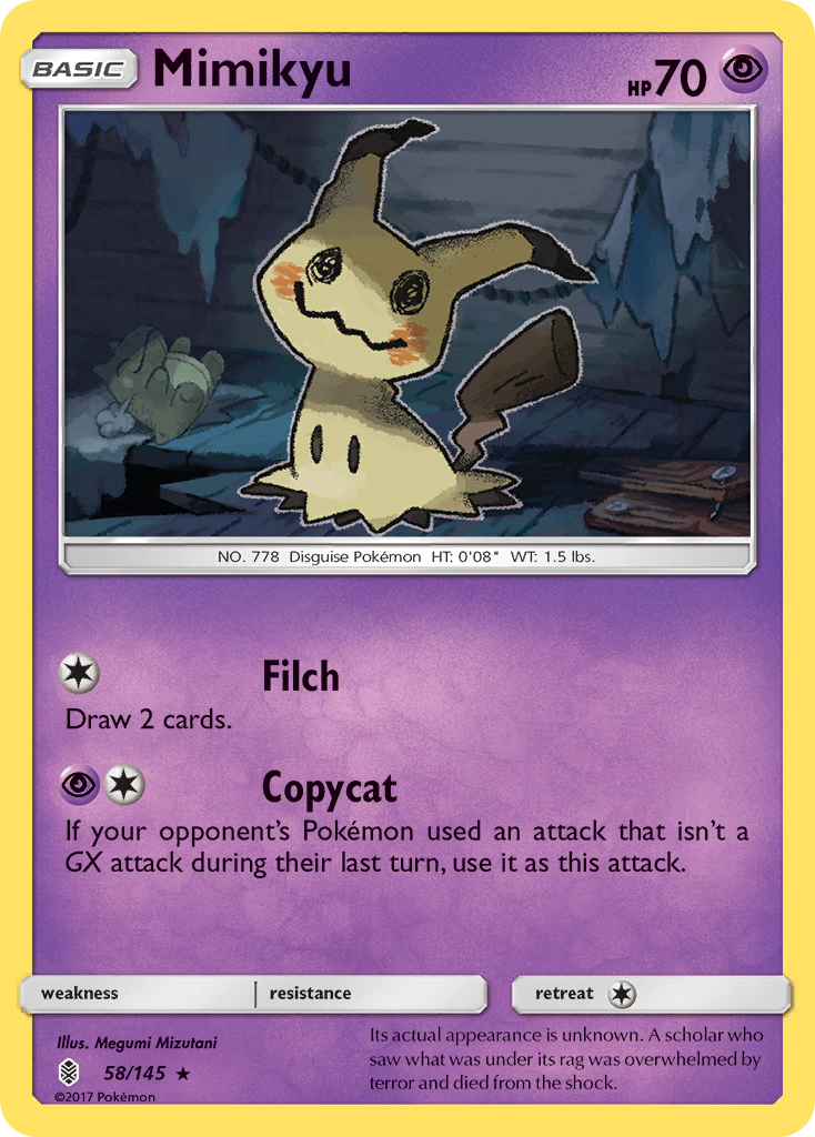 Mimikyu 58/145 Guardians Rising