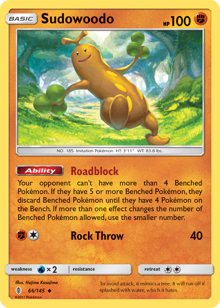 Sudowoodo 66/145 Guardians Rising