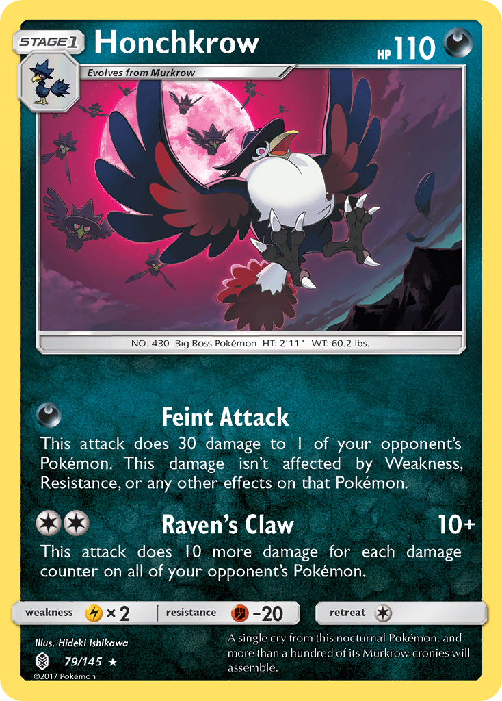 Honchkrow 79/145 Guardians Rising
