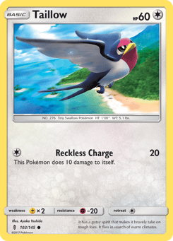 Taillow 103/145 Guardians Rising