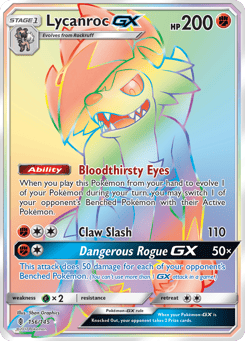 Lycanroc-GX 156/145 Guardians Rising