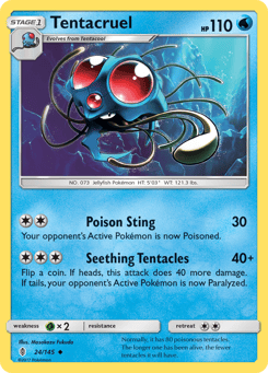 Tentacruel 24/145 Guardians Rising