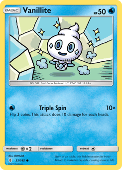 Vanillite 33/145 Guardians Rising