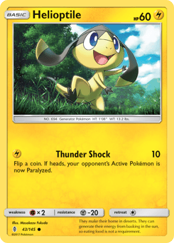 Helioptile 43/145 Guardians Rising
