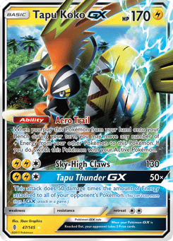 Tapu Koko-GX 47/145 Guardians Rising