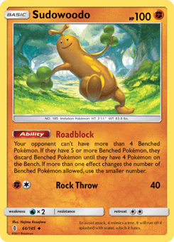 Sudowoodo 66/145 Guardians Rising