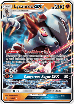 Lycanroc-GX 74/145 Guardians Rising
