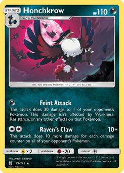 Honchkrow 79/145 Guardians Rising