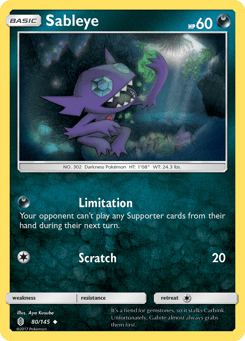 Sableye 80/145 Guardians Rising