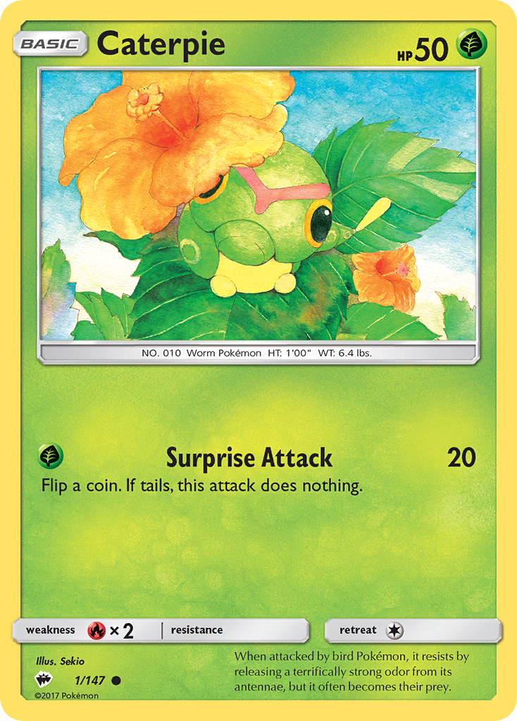 Caterpie 1/147 Burning Shadows