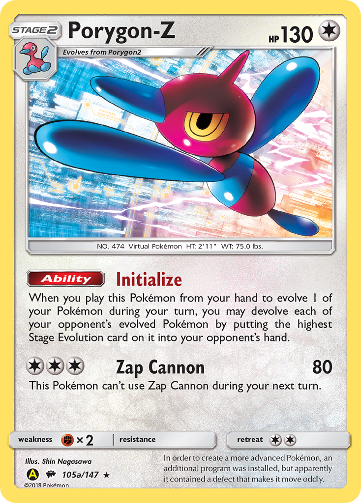 Porygon-Z 105a/147 Burning Shadows