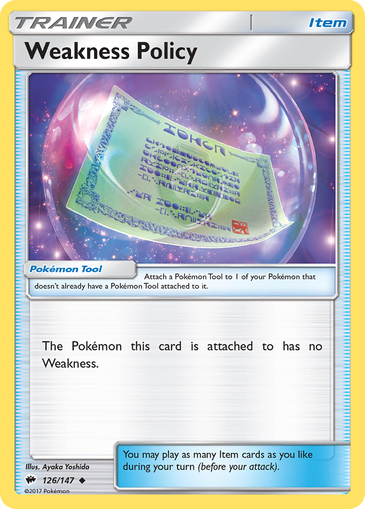 Weakness Policy 126/147 Burning Shadows