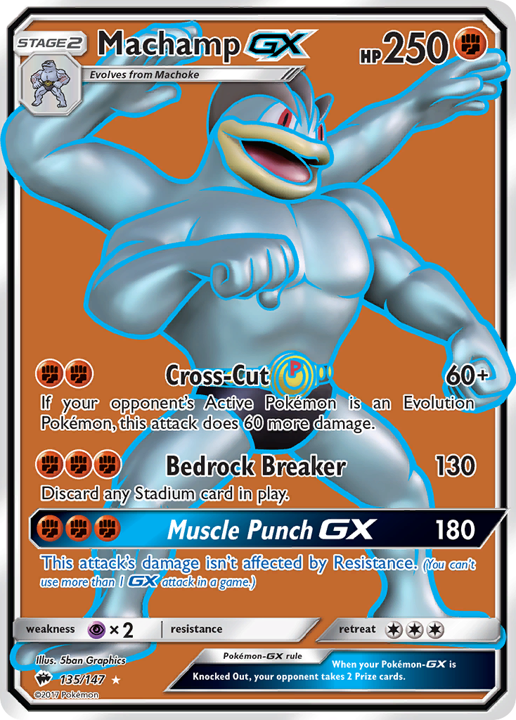 Machamp-GX 135/147 Burning Shadows
