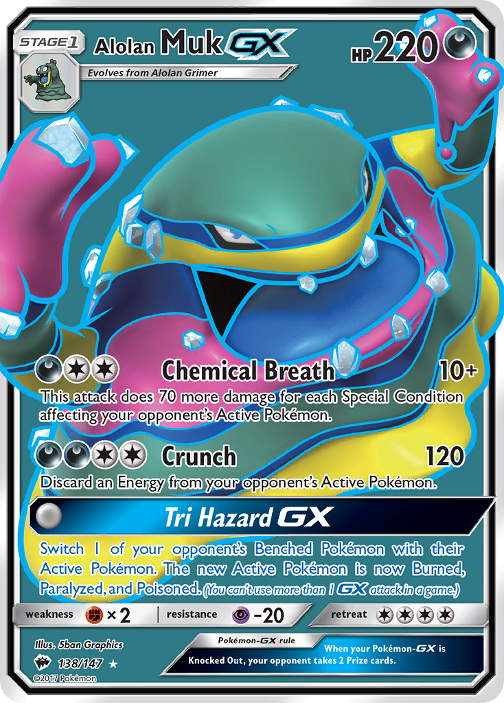 Alolan Muk-GX 138/147 Burning Shadows