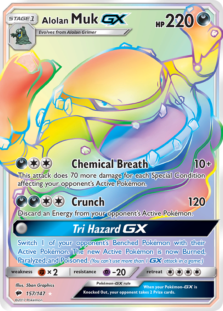 Alolan Muk-GX 157/147 Burning Shadows