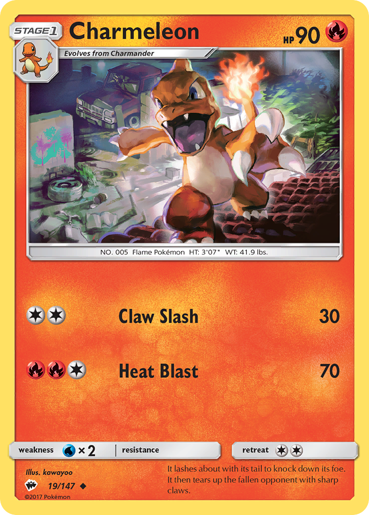 Charmeleon 19/147 Burning Shadows