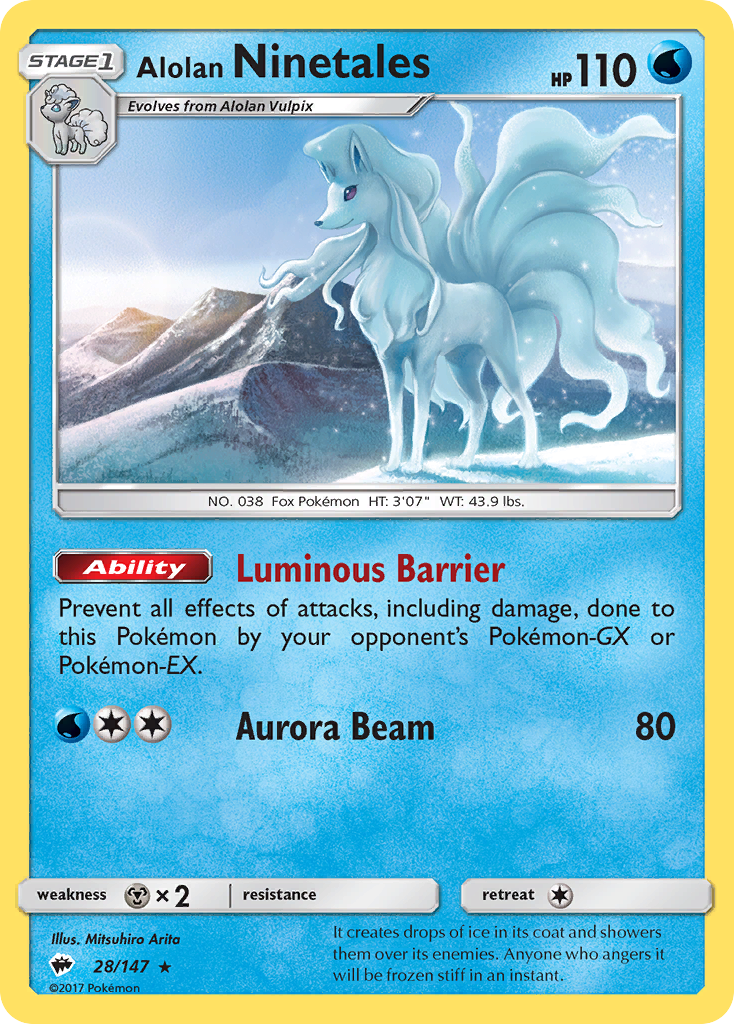 Alolan Ninetales 28/147 Burning Shadows