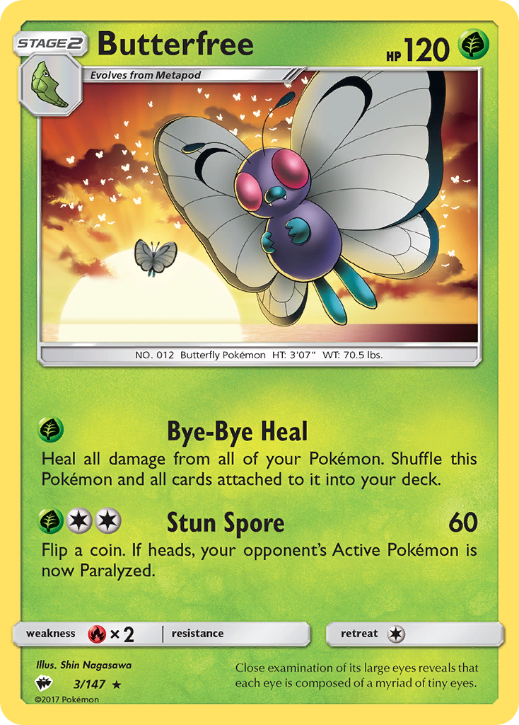 Butterfree 3/147 Burning Shadows