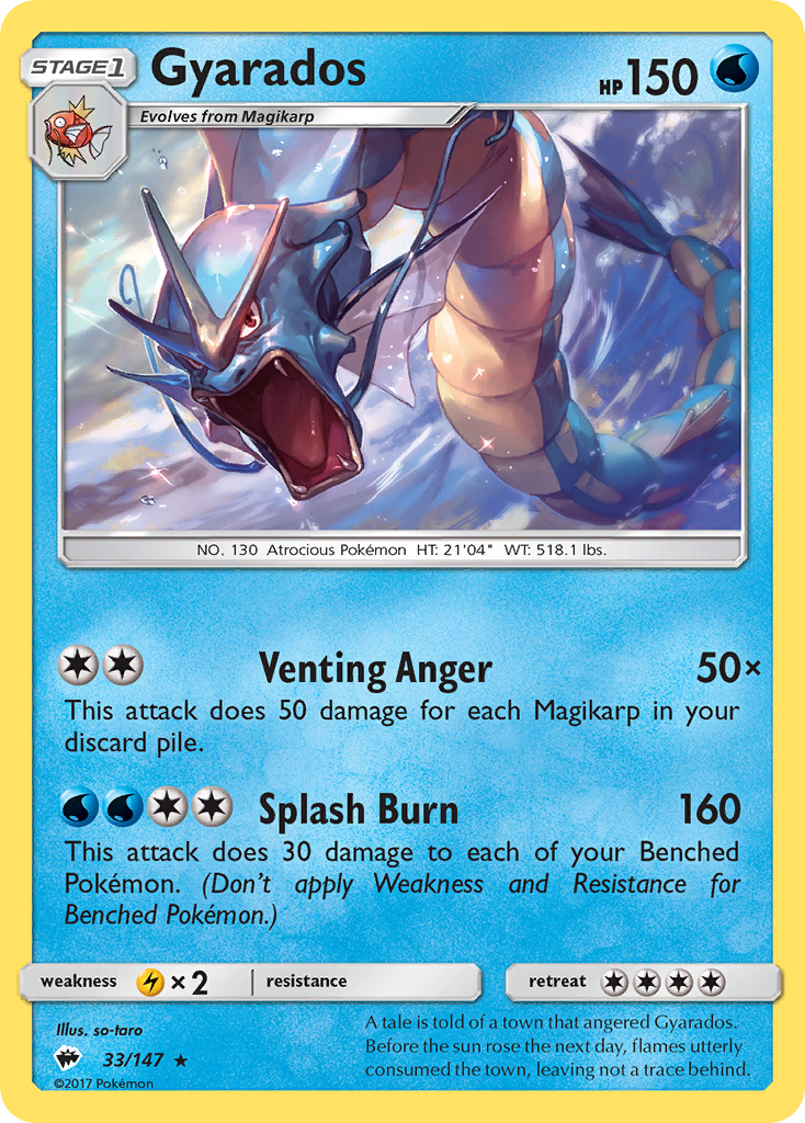Gyarados 33/147 Burning Shadows