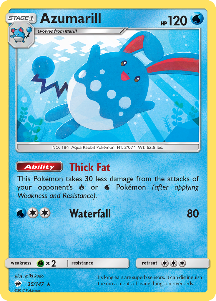 Azumarill 35/147 Burning Shadows