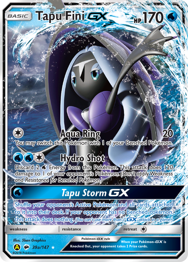 Tapu Fini-GX 39a/147 Burning Shadows