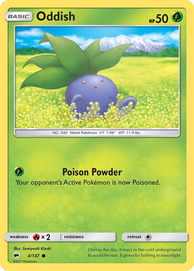 Oddish 4/147 Burning Shadows