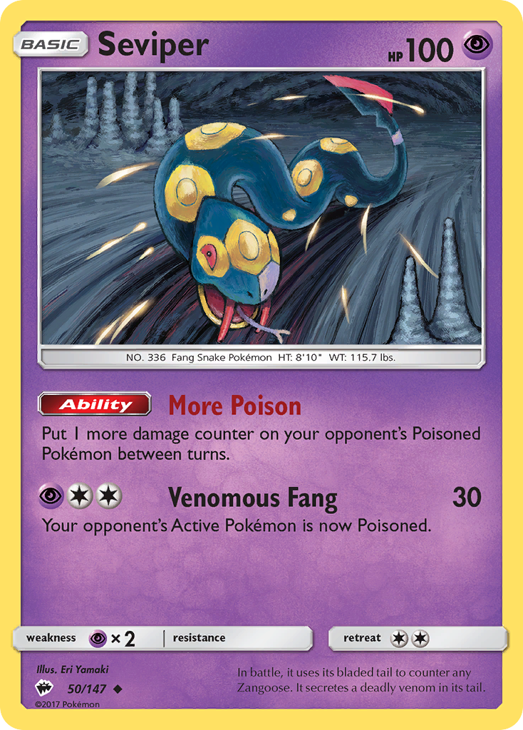 Seviper 50/147 Burning Shadows