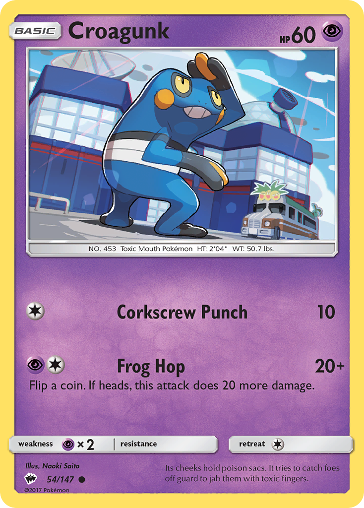 Croagunk 54/147 Burning Shadows