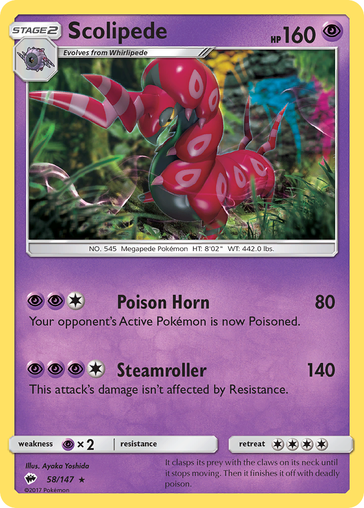 Scolipede 58/147 Burning Shadows