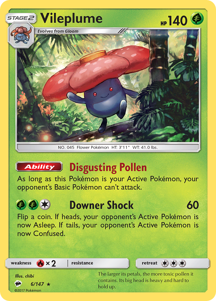 Vileplume 6/147 Burning Shadows
