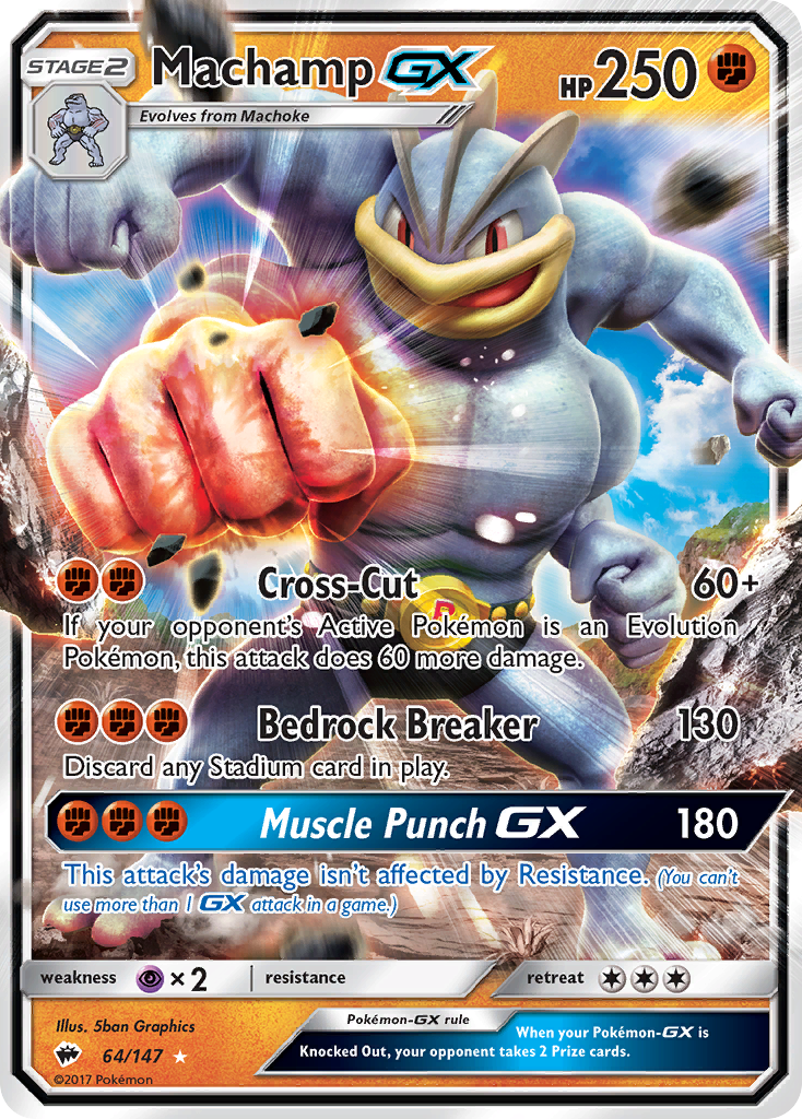 Machamp-GX 64/147 Burning Shadows