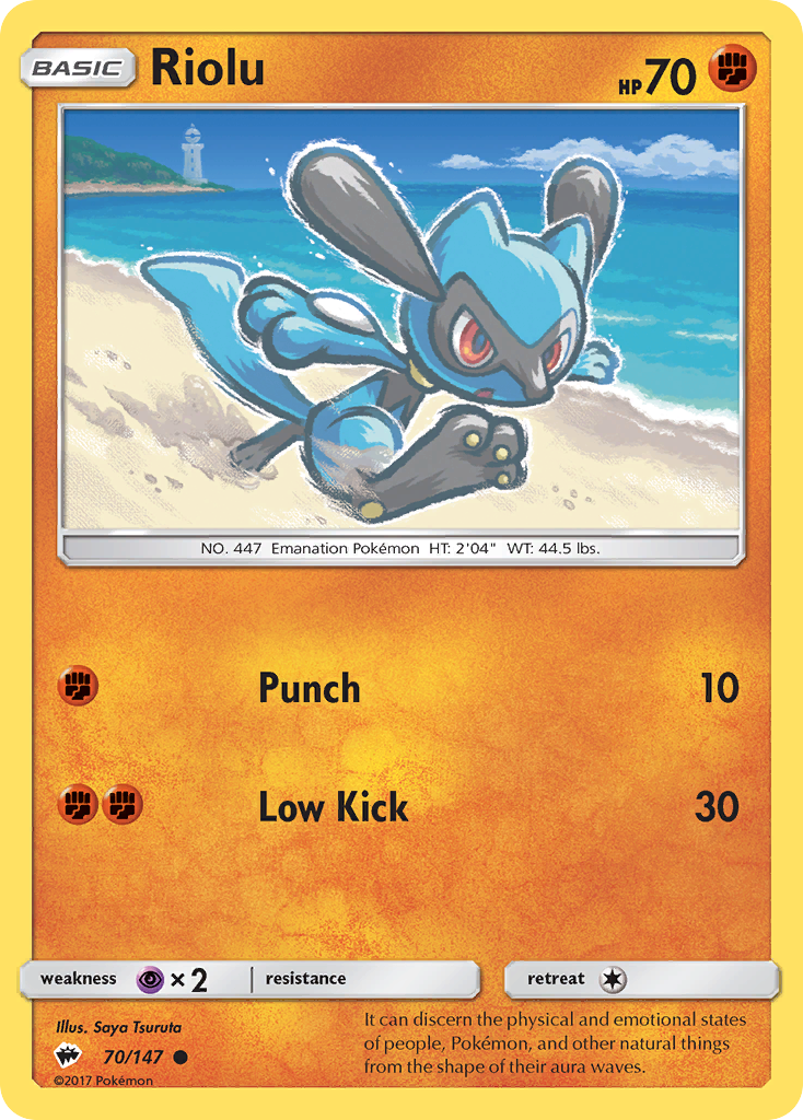 Riolu 70/147 Burning Shadows
