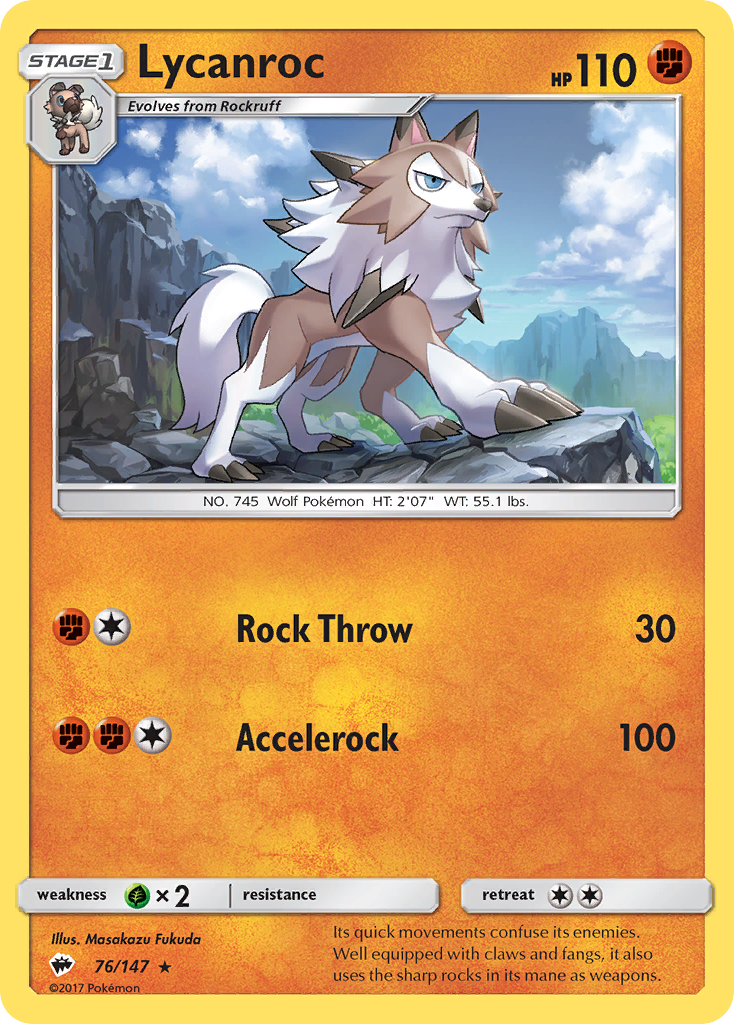 Lycanroc 76/147 Burning Shadows
