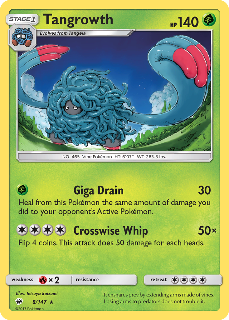 Tangrowth 8/147 Burning Shadows