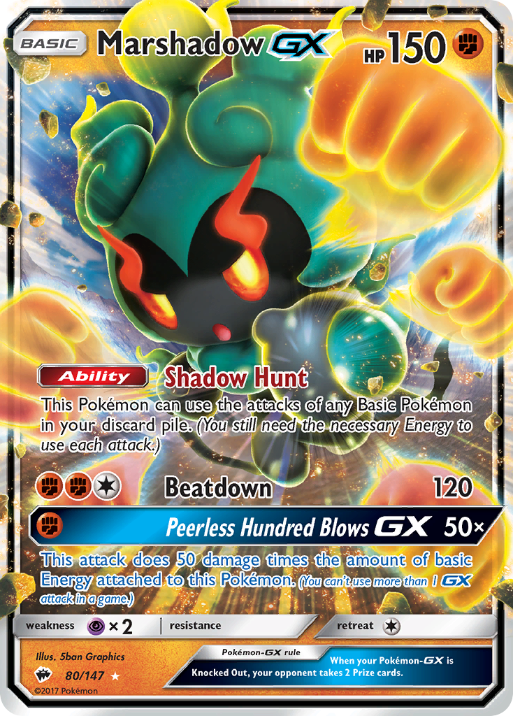 Marshadow-GX 80/147 Burning Shadows