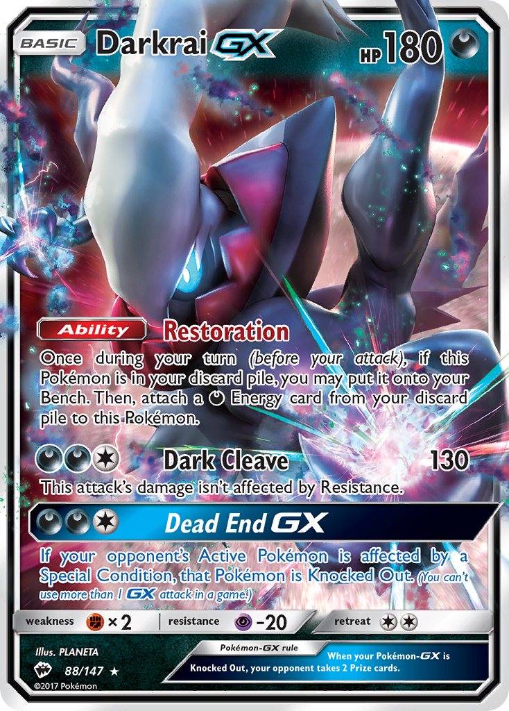 Darkrai-GX 88/147 Burning Shadows