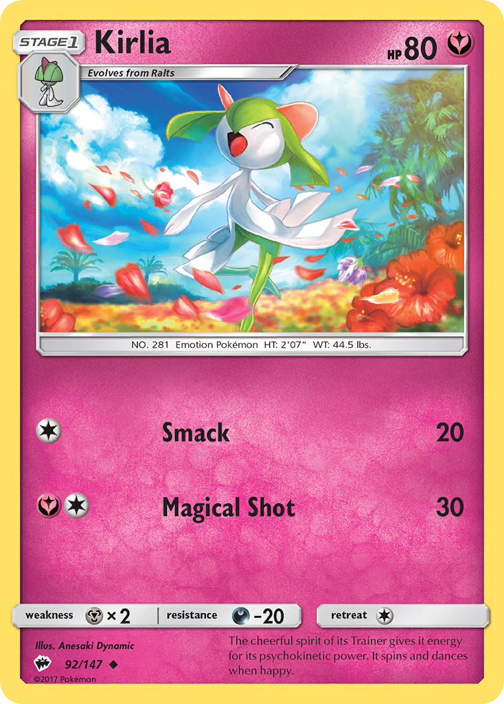 Kirlia 92/147 Burning Shadows