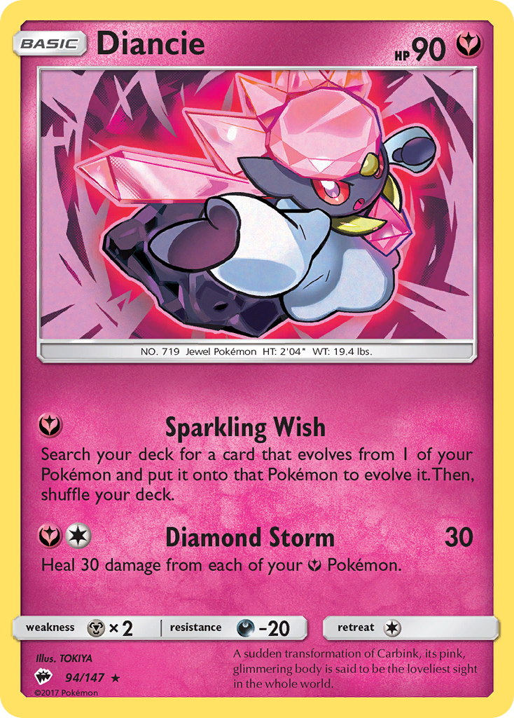 Diancie 94/147 Burning Shadows