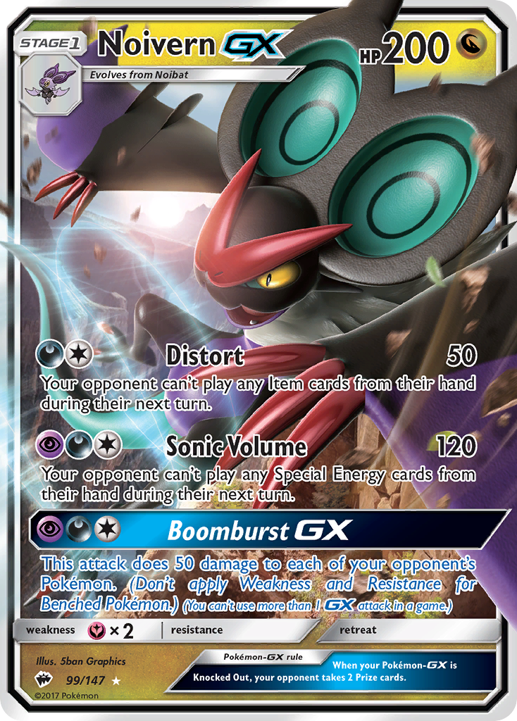 Noivern-GX 99/147 Burning Shadows