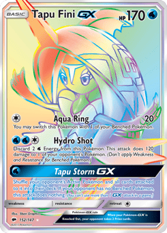 Tapu Fini-GX 152/147 Burning Shadows