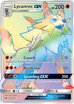 Lycanroc-GX 155/147 Burning Shadows
