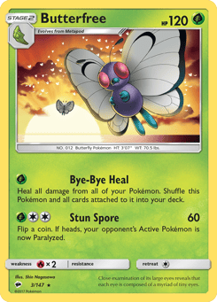 Butterfree 3/147 Burning Shadows