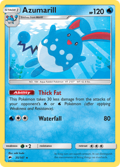 Azumarill 35/147 Burning Shadows