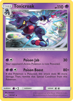 Toxicroak 55/147 Burning Shadows